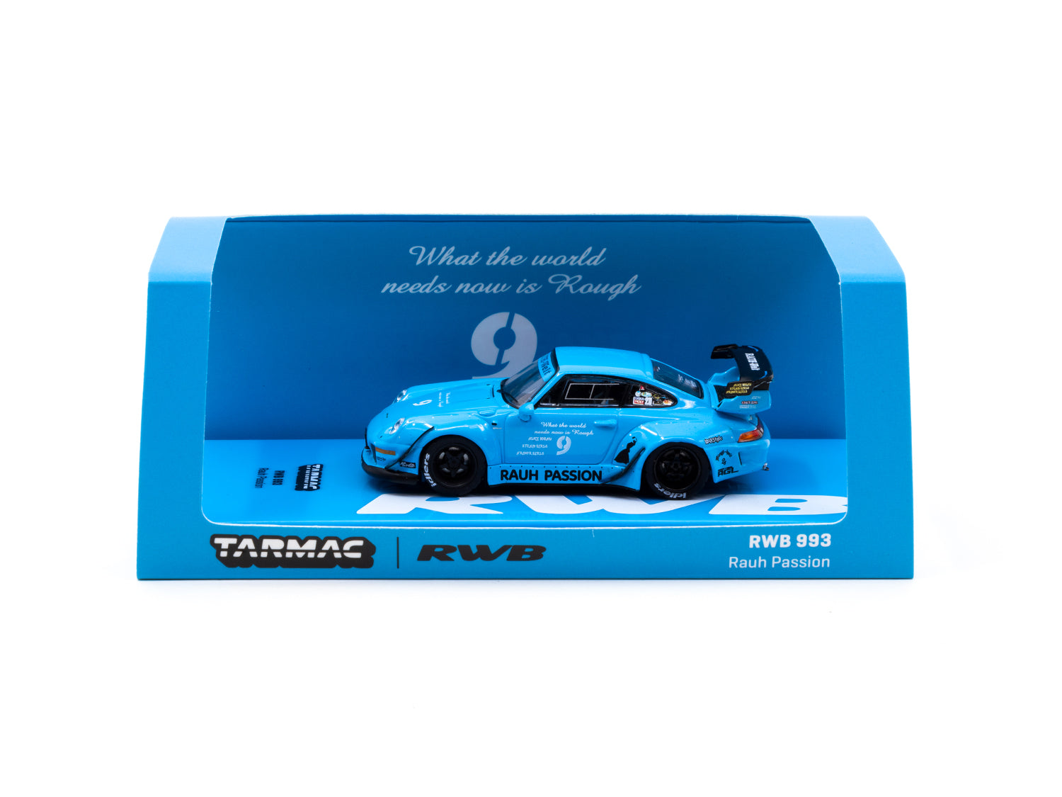 Porsche 993 RWB Rauh Passion Blue Model Car - Collectible Diecast Toy for Display & Racing Enthusiasts - Perfect for Home Office Decor, Car Shows & Gift Giving