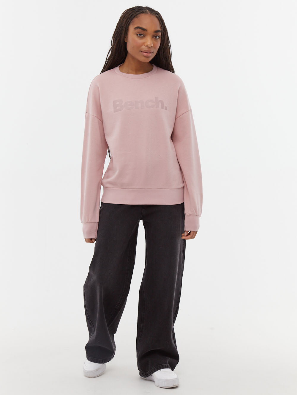 Rilo Tonal Logo Crew Neck Sweatshirt for Men & Women | Soft Cotton Blend Pullover | Casual Streetwear & Loungewear | Perfect for Everyday Wear, Gym & Outings