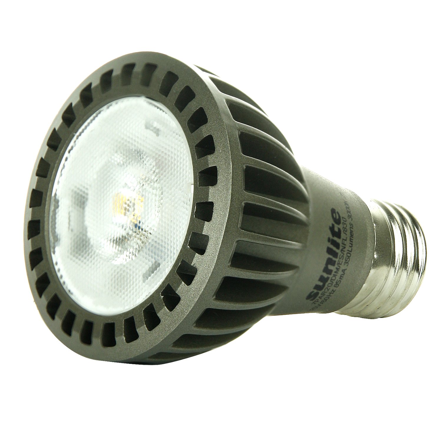 Sunlite PAR20 LED Bulb 7W Warm White 120V Medium Base E26 - Energy Efficient Lighting for Home, Office & Retail Spaces