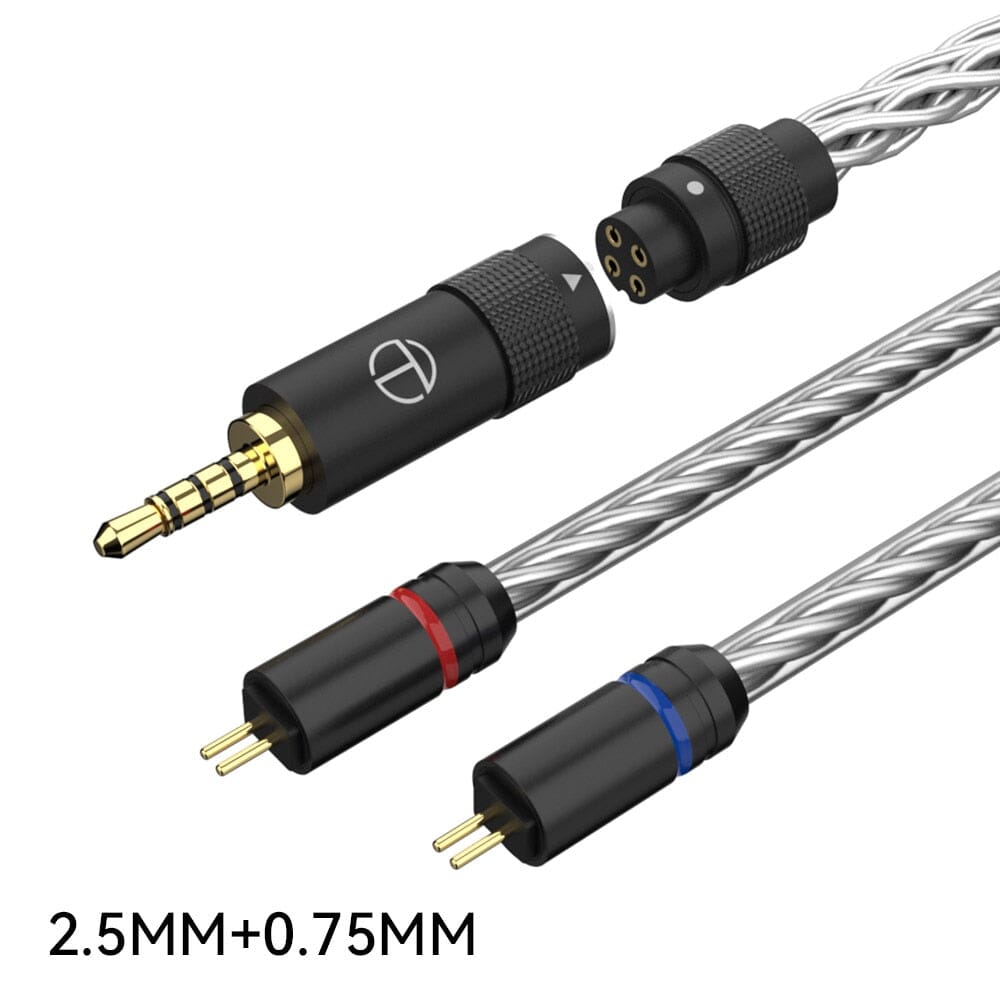 TRN T3 PRO 8 Core Pure Silver Upgrade Cable for TRN VX PRO BAX MT1 PRO Earphones - High-Quality Audio Replacement Wire for Audiophiles & Music Lovers