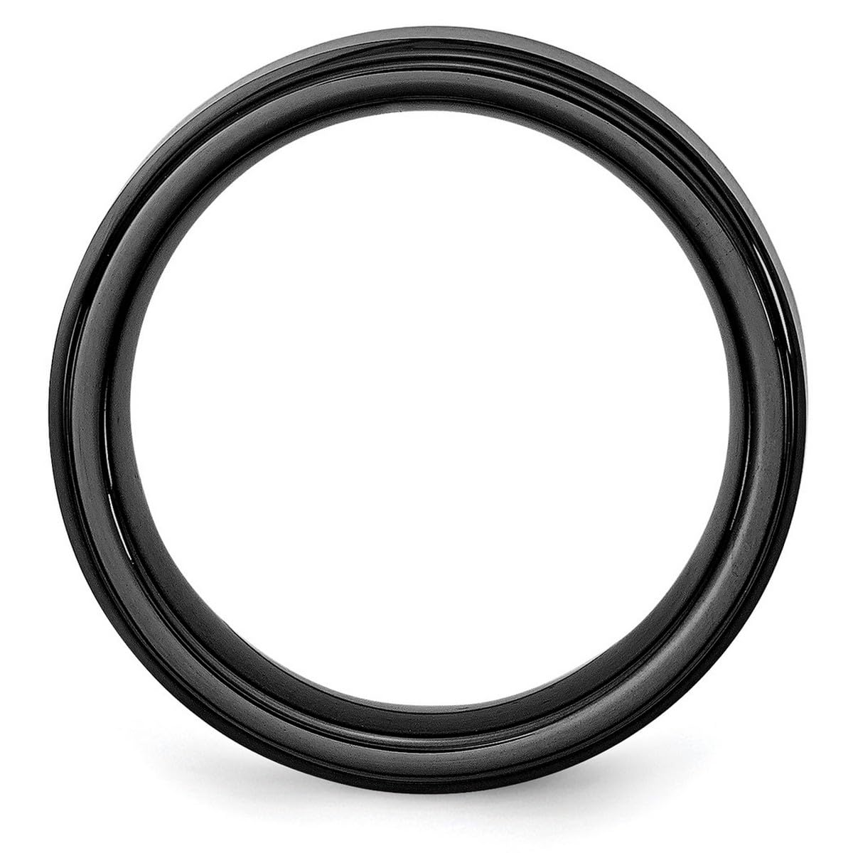 Black Ceramic Band Ring for Women & Men - Stylish & Durable for Everyday Wear