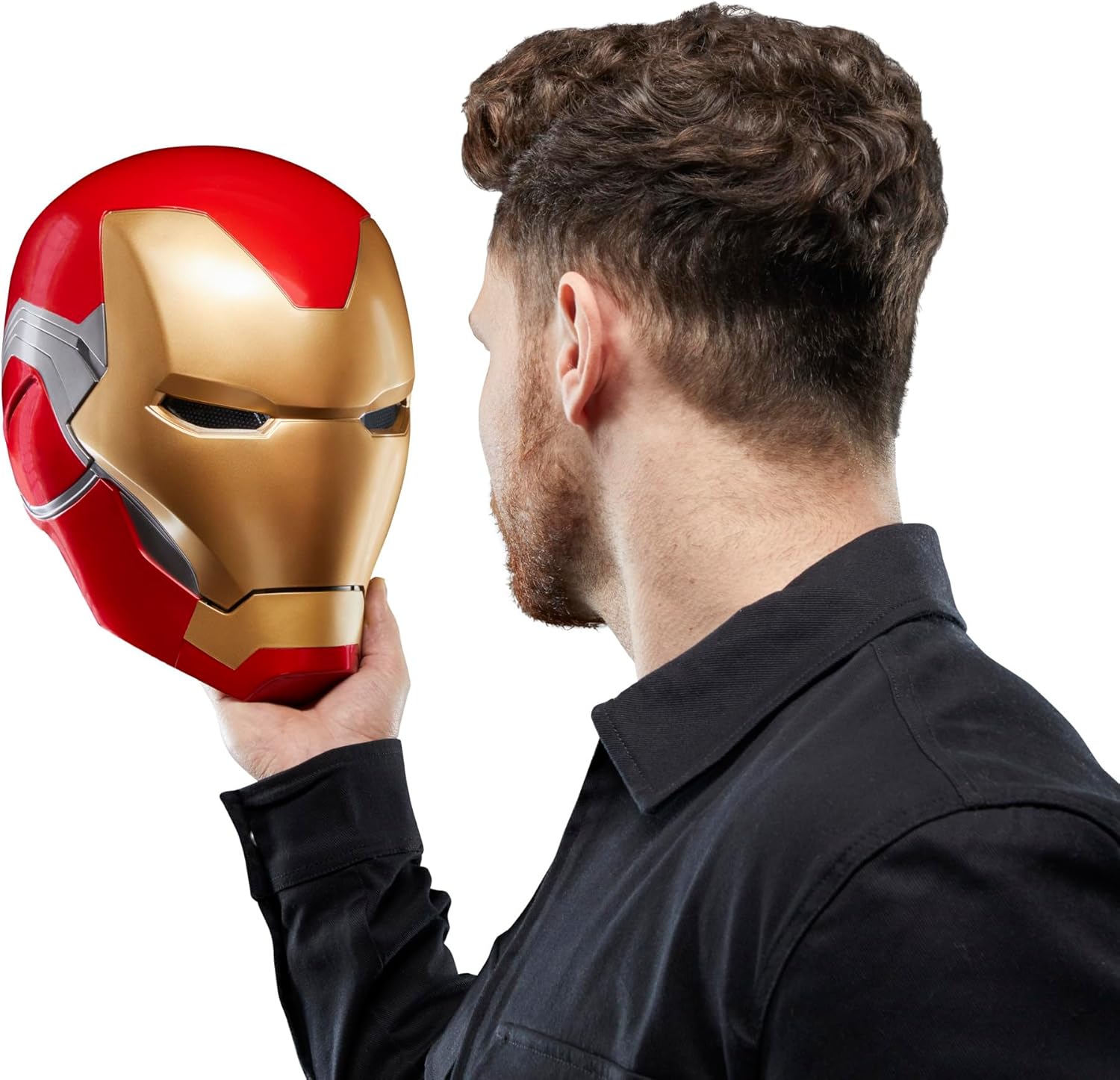 Marvel Legends Iron Man Helmet Avengers Endgame - Official Collectible Replica for Cosplay, Display & Gifts - Perfect for Halloween, Comic Con & Superhero Fans