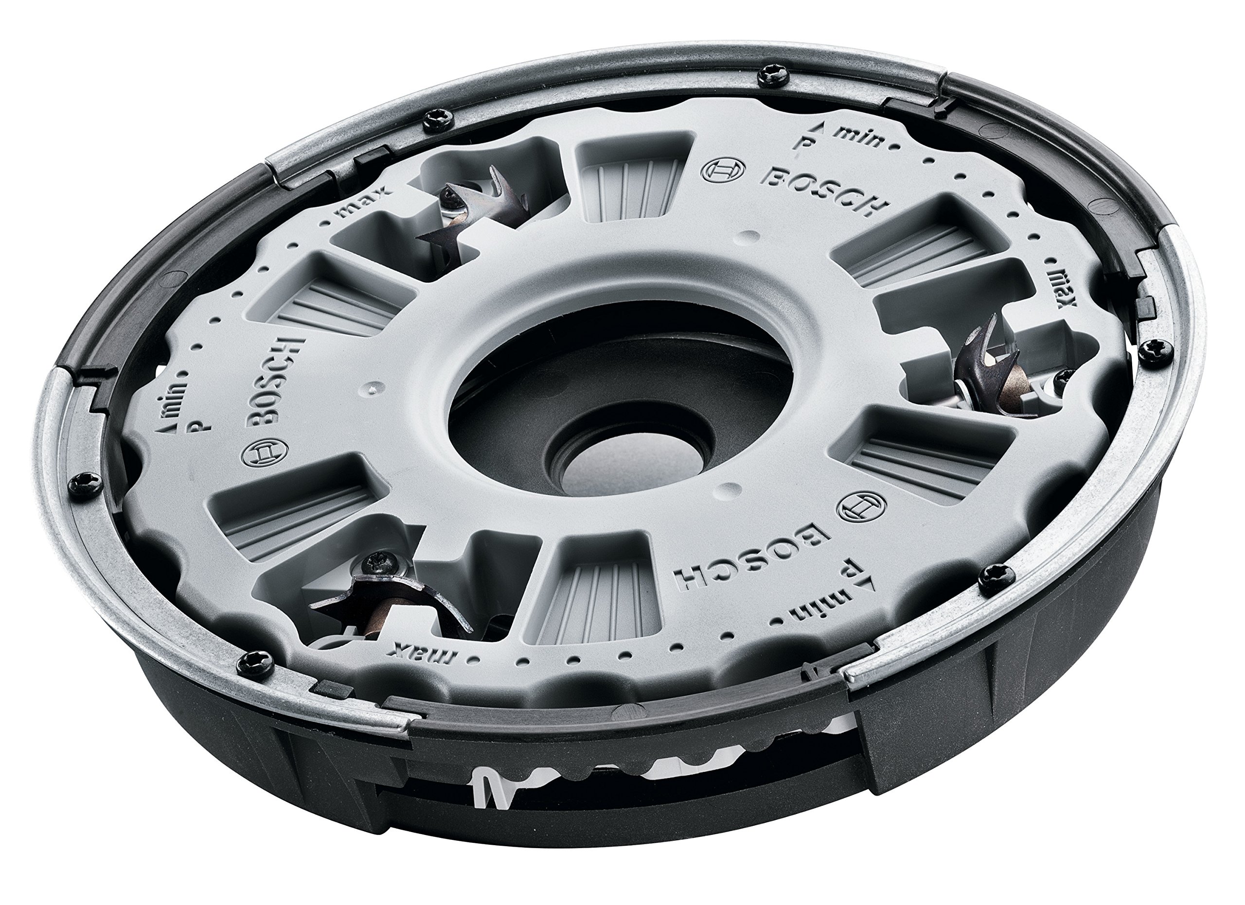 Bosch 180mm Wallpaper Removal Accessory for PWR 180 CE Sander - 6 Hole Depths, Black - Ideal for Home Renovation & Surface Preparation
