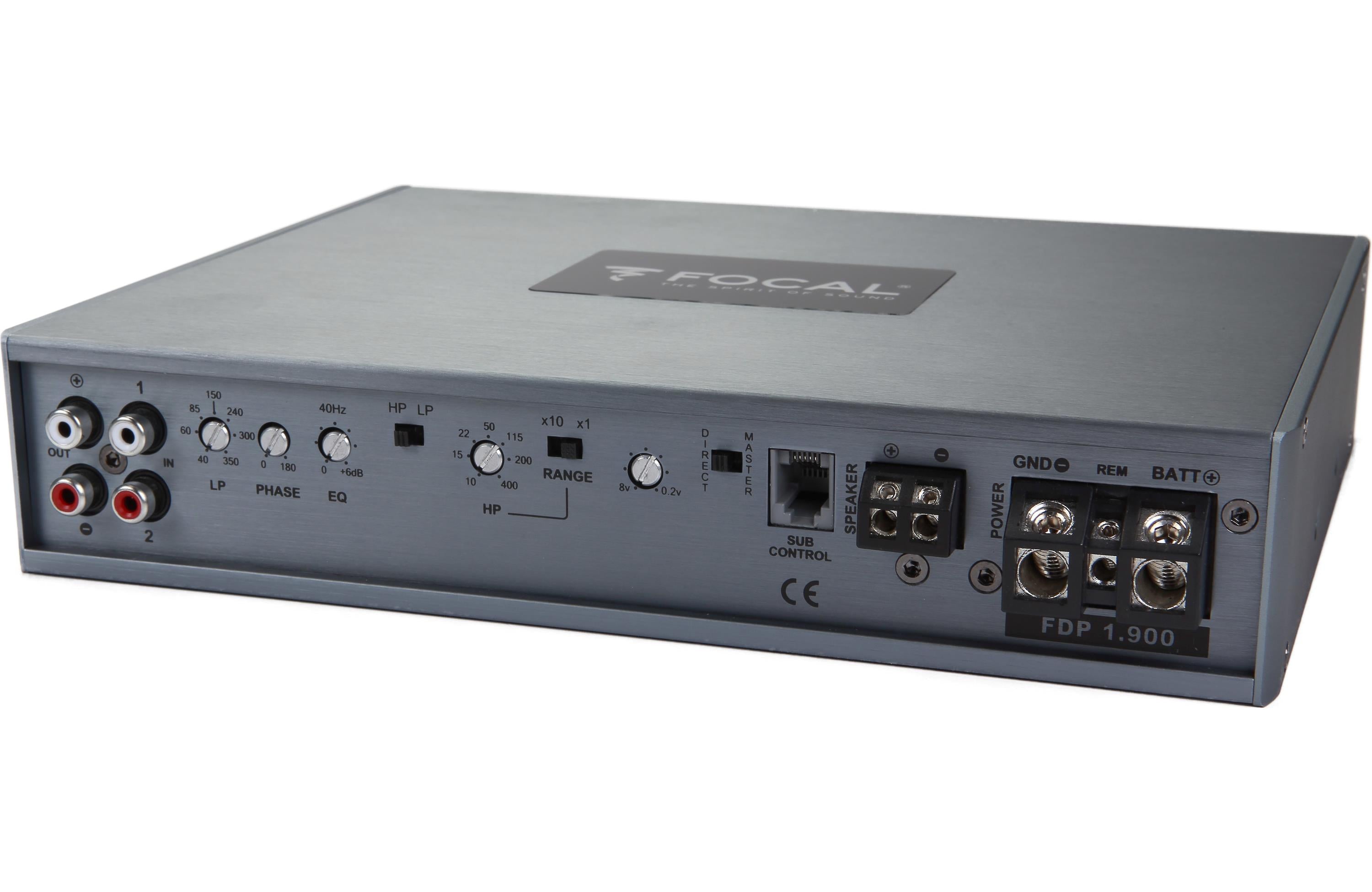 Focal FDP1.900 Performance Mono Car Amplifier - High Power 1-Channel Audio System for Vehicles | Perfect for Car Audio Upgrades & Bass Enhancement