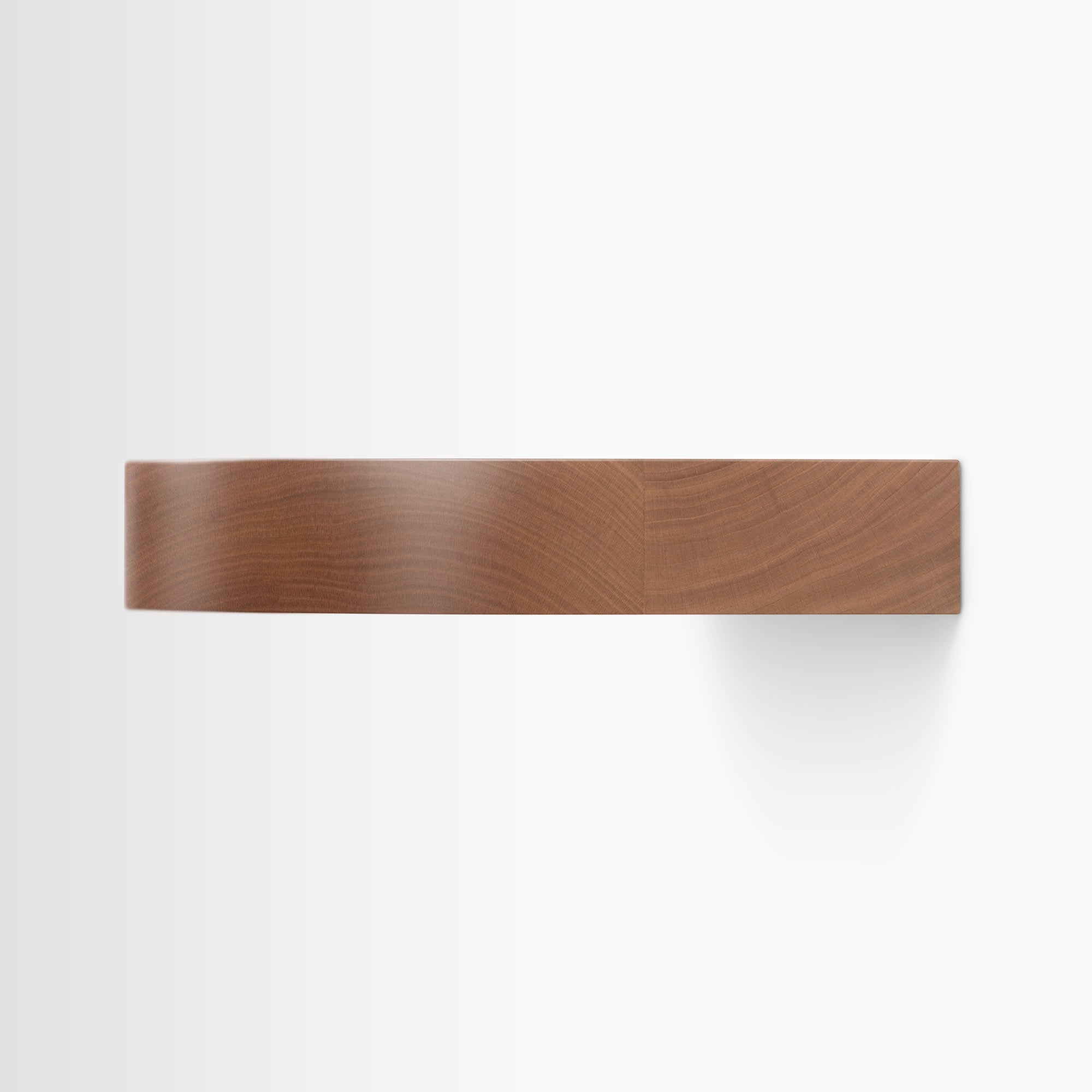 Aksel RADius Cherry Floating Shelf - Wall Mounted Wooden Shelf for Home Decor, Kitchen, Bathroom & Office Storage - Perfect for Displaying Books, Plants & Decorative Items