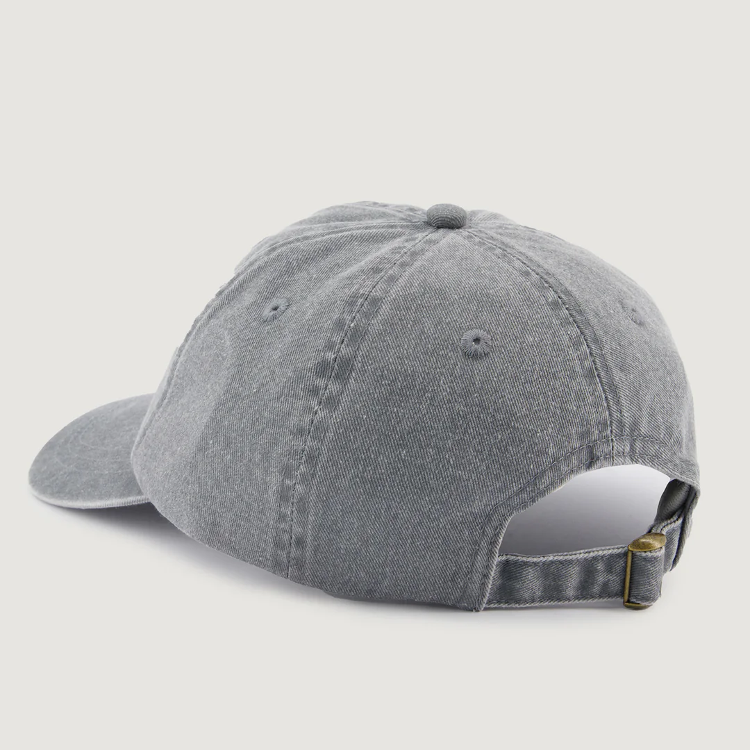 Maison Labiche Beaumont Cap - Twill Grey Bleached Cotton Baseball Hat for Men & Women | Casual Streetwear, Outdoor Activities & Travel Accessories