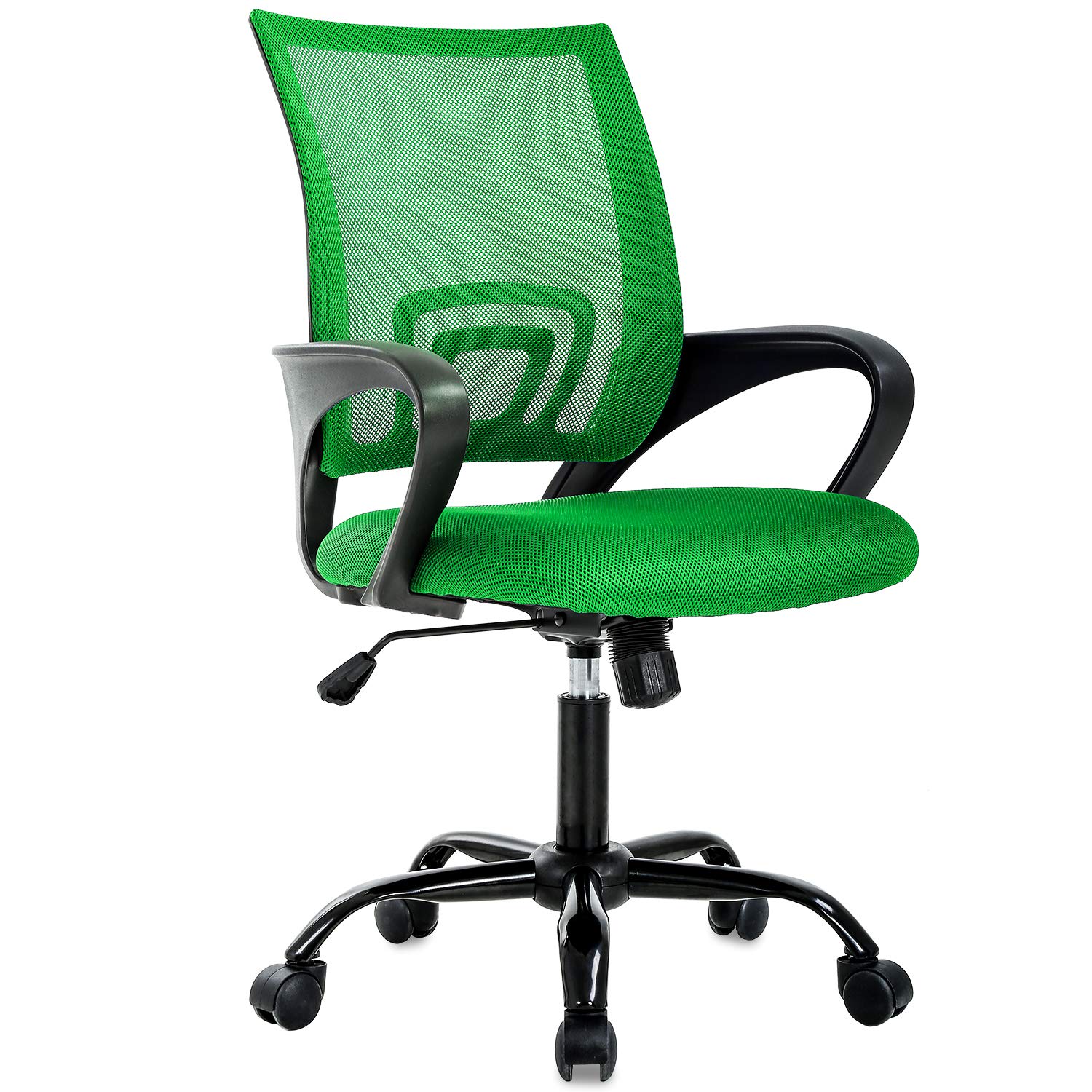 Ergonomic Office Chair with Lumbar Support - Adjustable Mesh Computer Desk Chair for Women & Men - Comfortable Executive Chair for Home & Office Use - Green