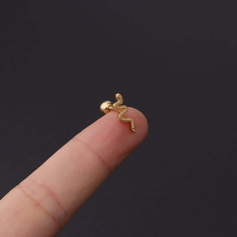 16G Bumble Bee Conch Stud Helix Piercings - Hypoallergenic Surgical Steel Earrings for Cartilage, Tragus & Helix | Perfect for Everyday Wear & Unique Style