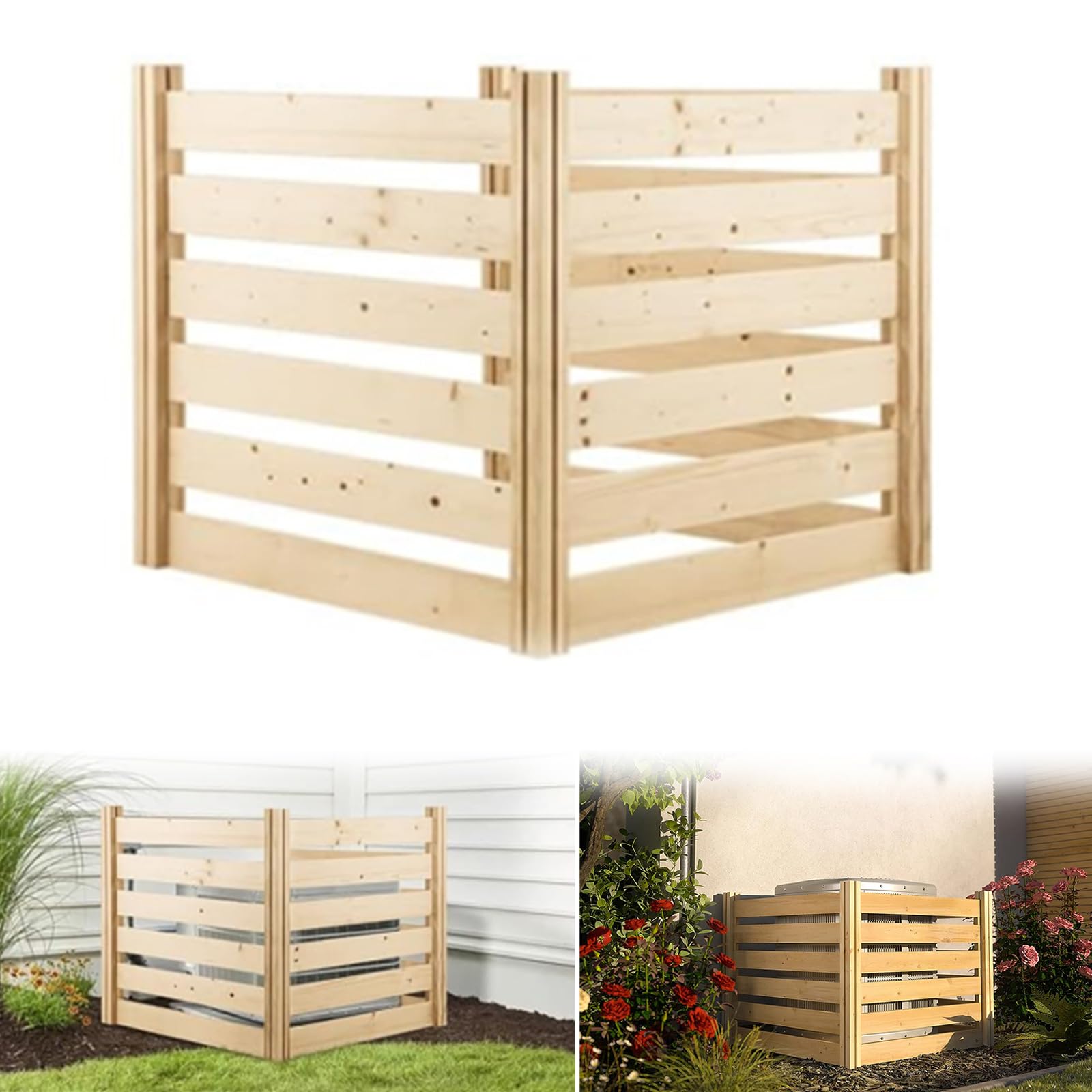 **Outdoor Privacy Screen for AC Units & Trash Cans - 36