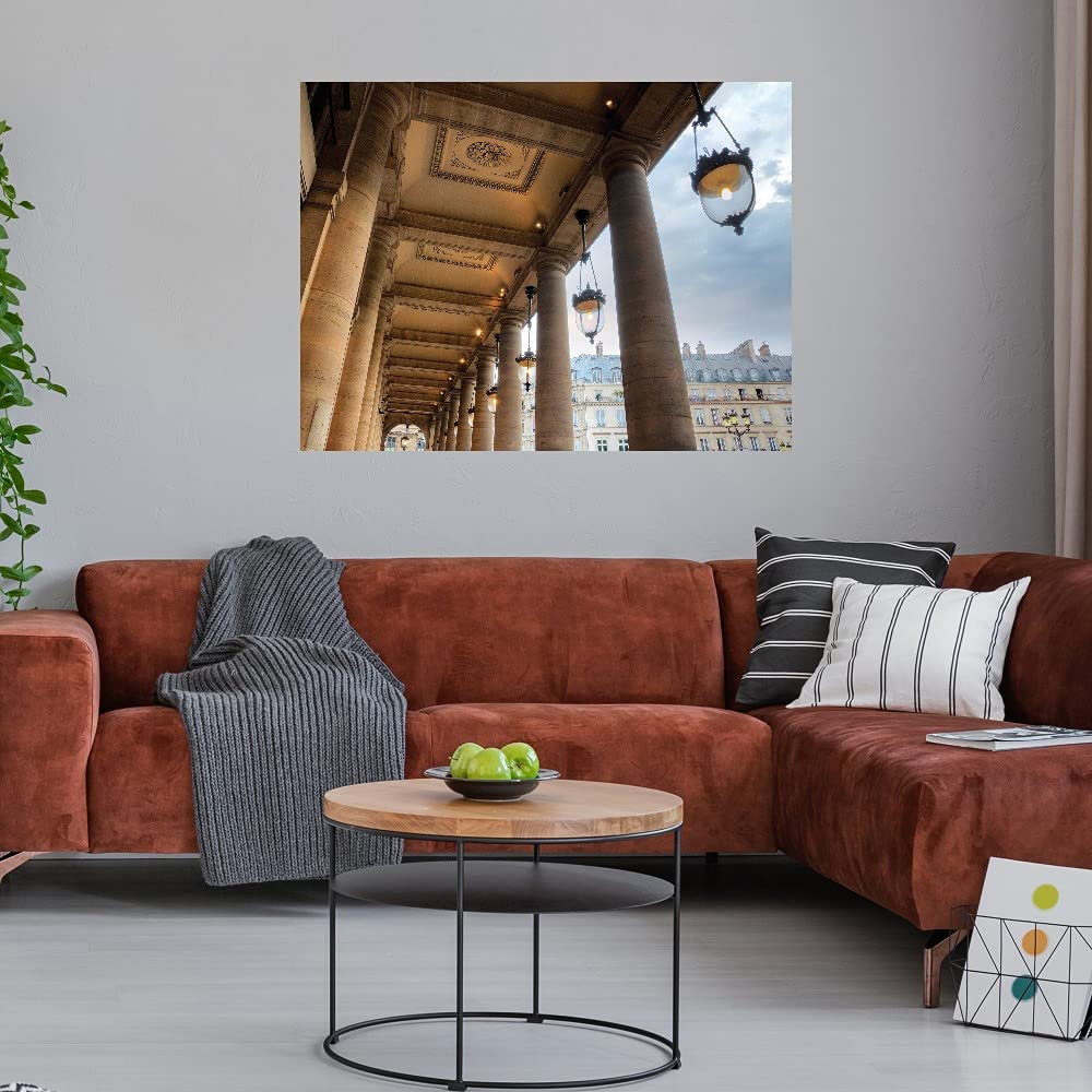 Paris Cityscape II Canvas Wall Art - Hand Painted Fine Art by Alan Blaustein - 43x32 Inch Gallery Wrapped Ready to Hang - Perfect for Living Room, Bedroom, Office Decor - Elegant Home & Commercial Space Wall Decor