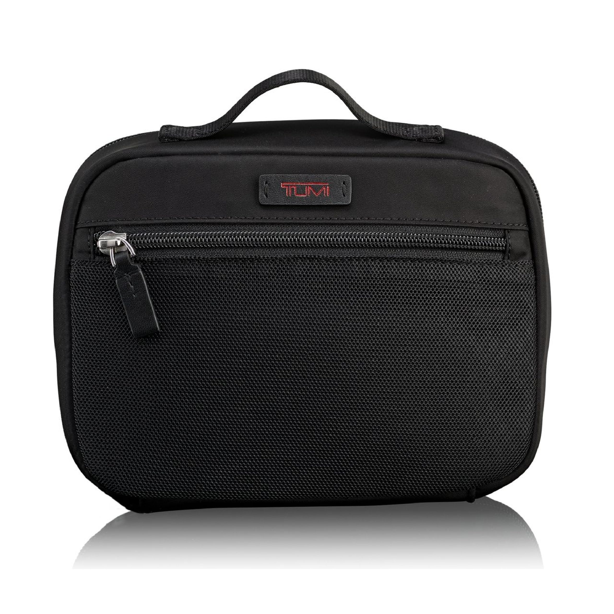 TUMI Large Black Nylon Travel Organizer Pouch - Toiletry Bag for Electronics, Cords, Cosmetics & Hygiene Kit | Perfect for Business Trips, Vacations & Daily Use