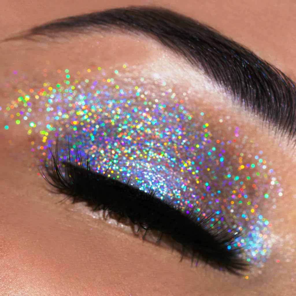 Holographic Nail Powder - Rainbow Unicorn Mirror Effect Glitter Dust for Nail Art | Multi-Effect Holo Powder in 10g Jar | Perfect for DIY Manicures, Salon Nail Designs & Special Occasions