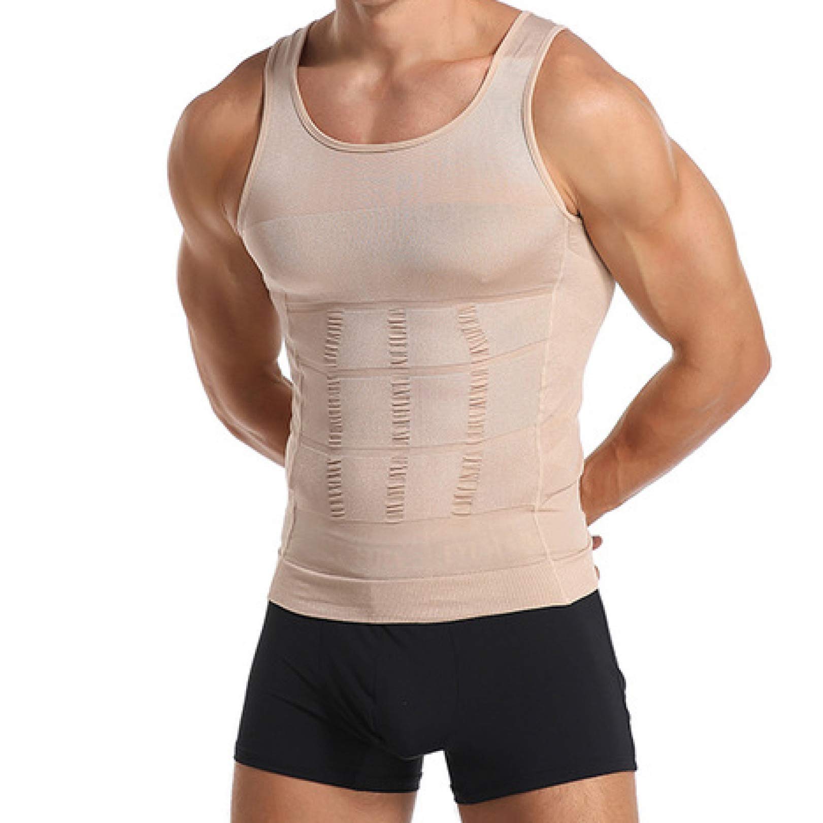 Men's Body Shaper Bodysuit - Tummy Control & Chest Flattening Shapewear for Slimming & Posture Support - Perfect for Workouts, Daily Wear & Special Occasions