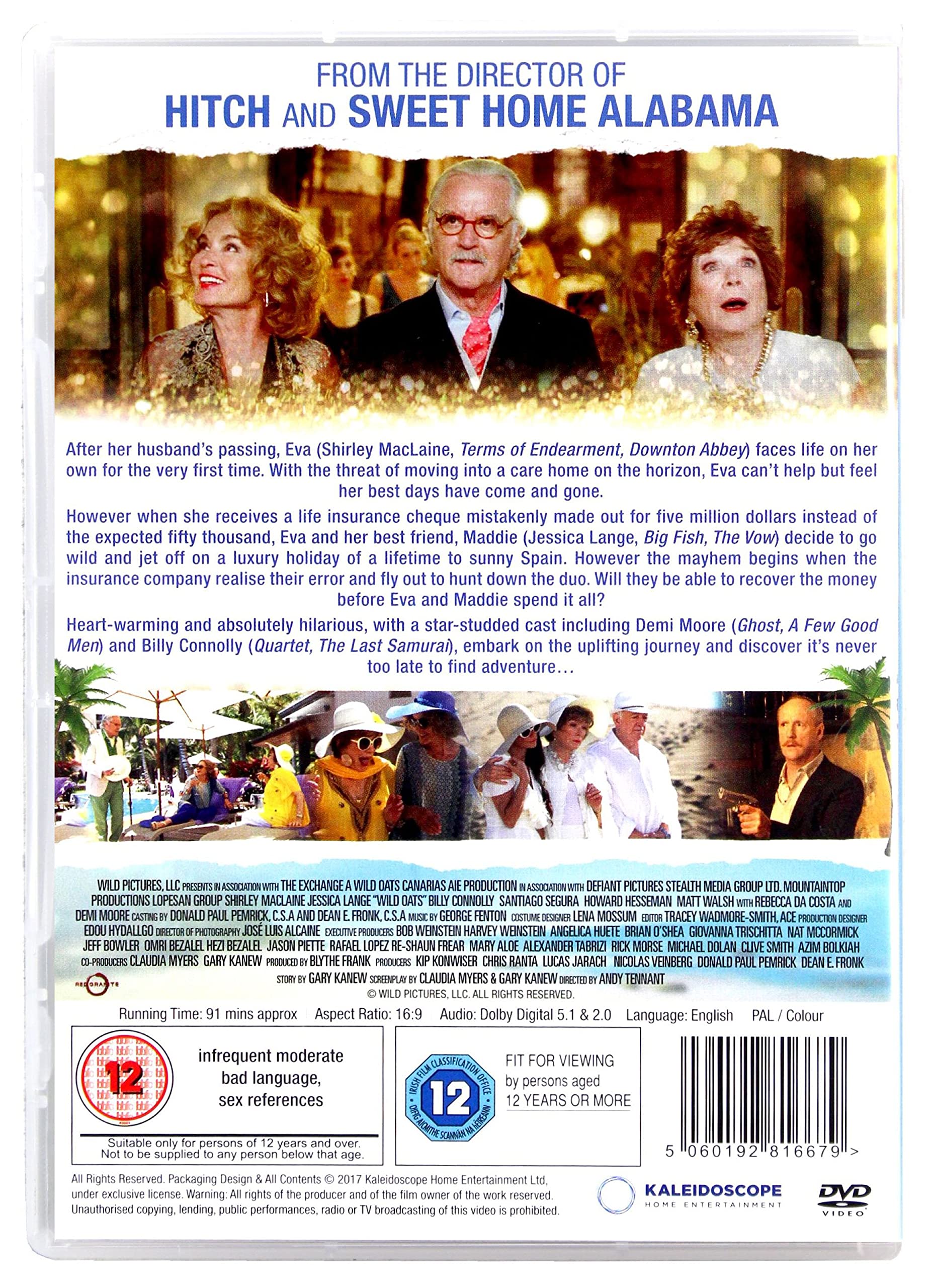 Wild Oats DVD - Hilarious Comedy Movie Starring Shirley MacLaine & Billy Connolly - Perfect for Movie Nights & Comedy Lovers
