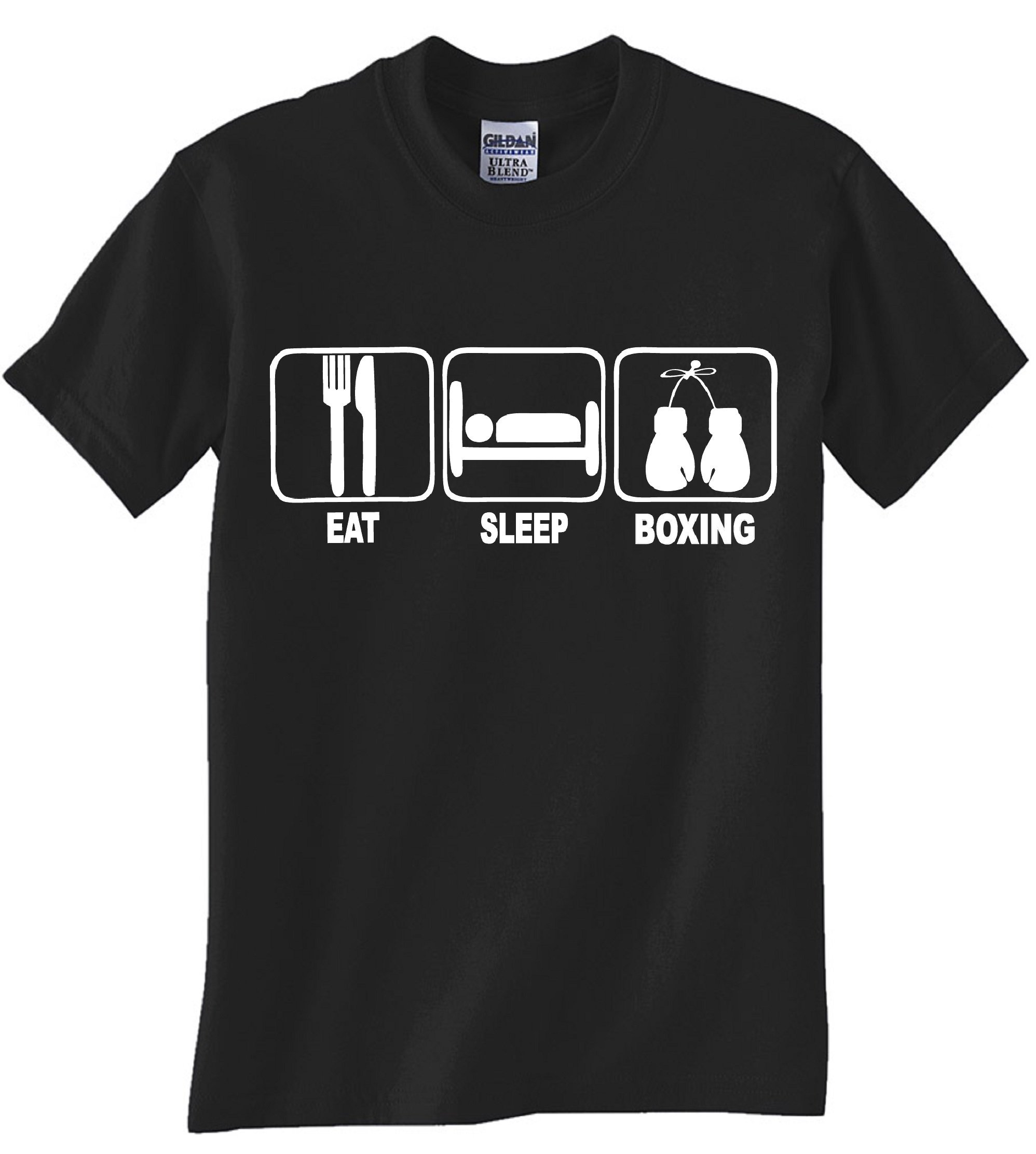 EAT SLEEP BOXING Black T-Shirt - Stylish & Comfortable Boxing Tee for Men & Women | Perfect for Gym, Training & Casual Wear