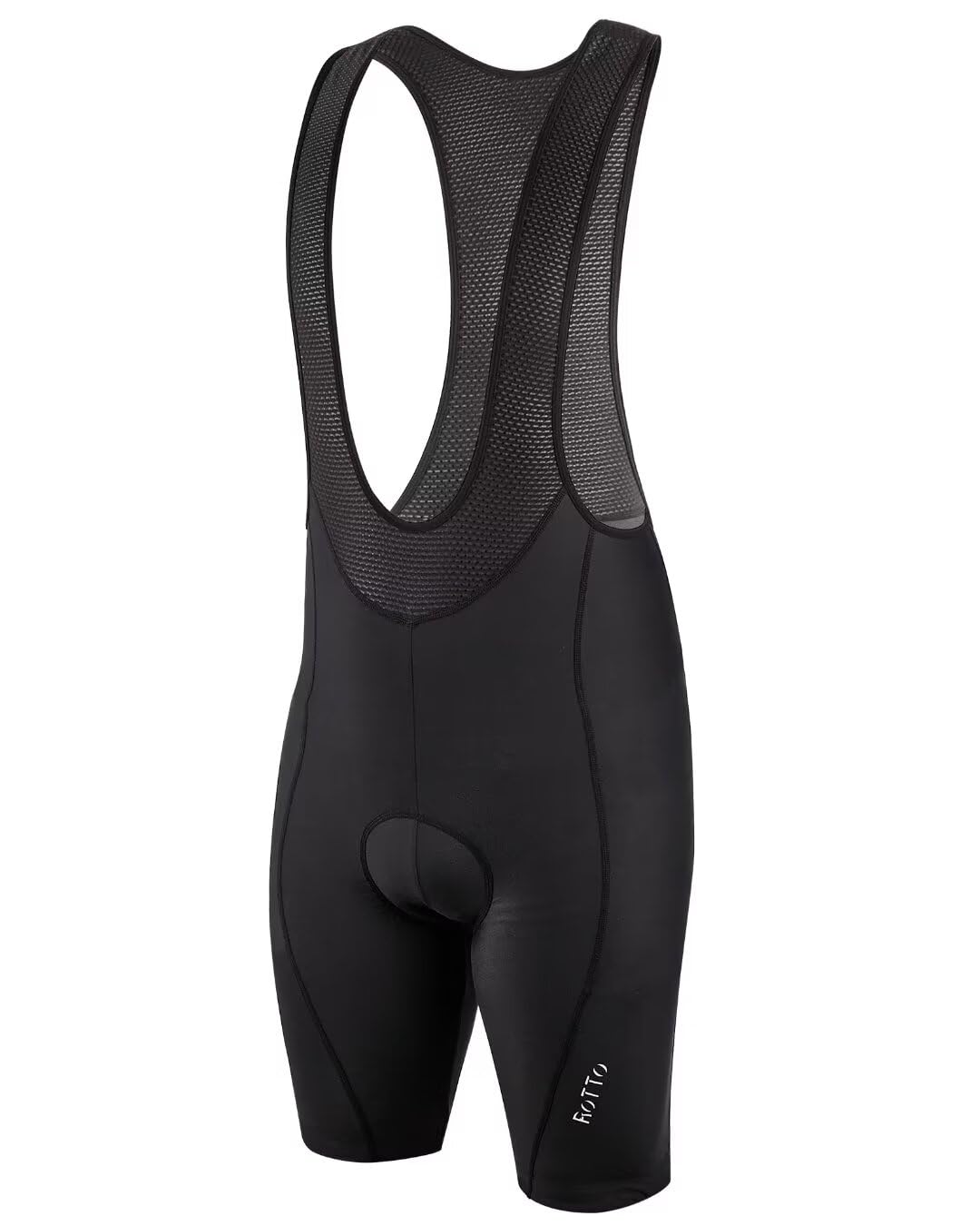 ROTTO Men's Cycling Bib Shorts with Comfortable Sponge & Gel Padding - Breathable & Moisture-Wicking for Road Bike & Mountain Biking | Perfect for Long-Distance Rides & Training Sessions