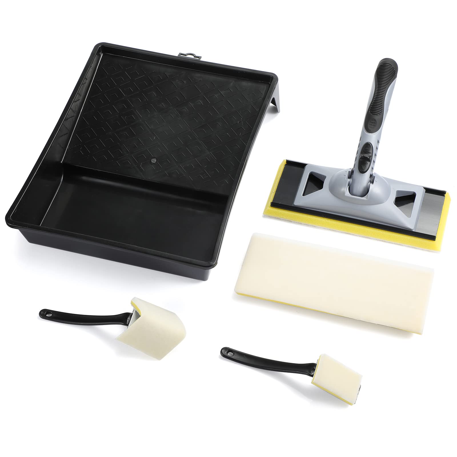 **9-inch Paint Pad Tray Set with Applicator & Refills – Trim Smart Paint Edger & Corner Painter for Walls & Ceilings – Perfect for Home Interior Painting & DIY Projects**