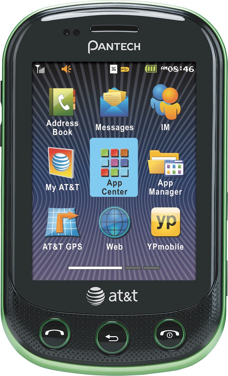 Pantech Pursuit II Smartphone - Green (AT&T Compatible) | Durable Flip Phone with QWERTY Keyboard | Perfect for Outdoor Adventures & Emergency Use