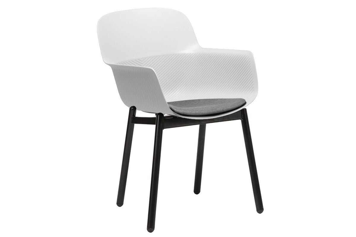 Tommy Tub Plastic Chair - 4 Leg Durable Outdoor Patio Furniture for Garden, Poolside & Backyard Relaxation