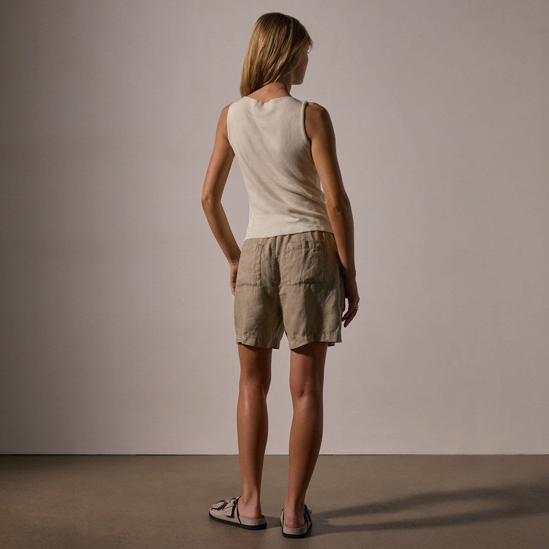 Soft Cotton Cashmere Rib Boat Neck Top for Women - Ivory - Perfect for Casual Wear, Office Outfits & Layering