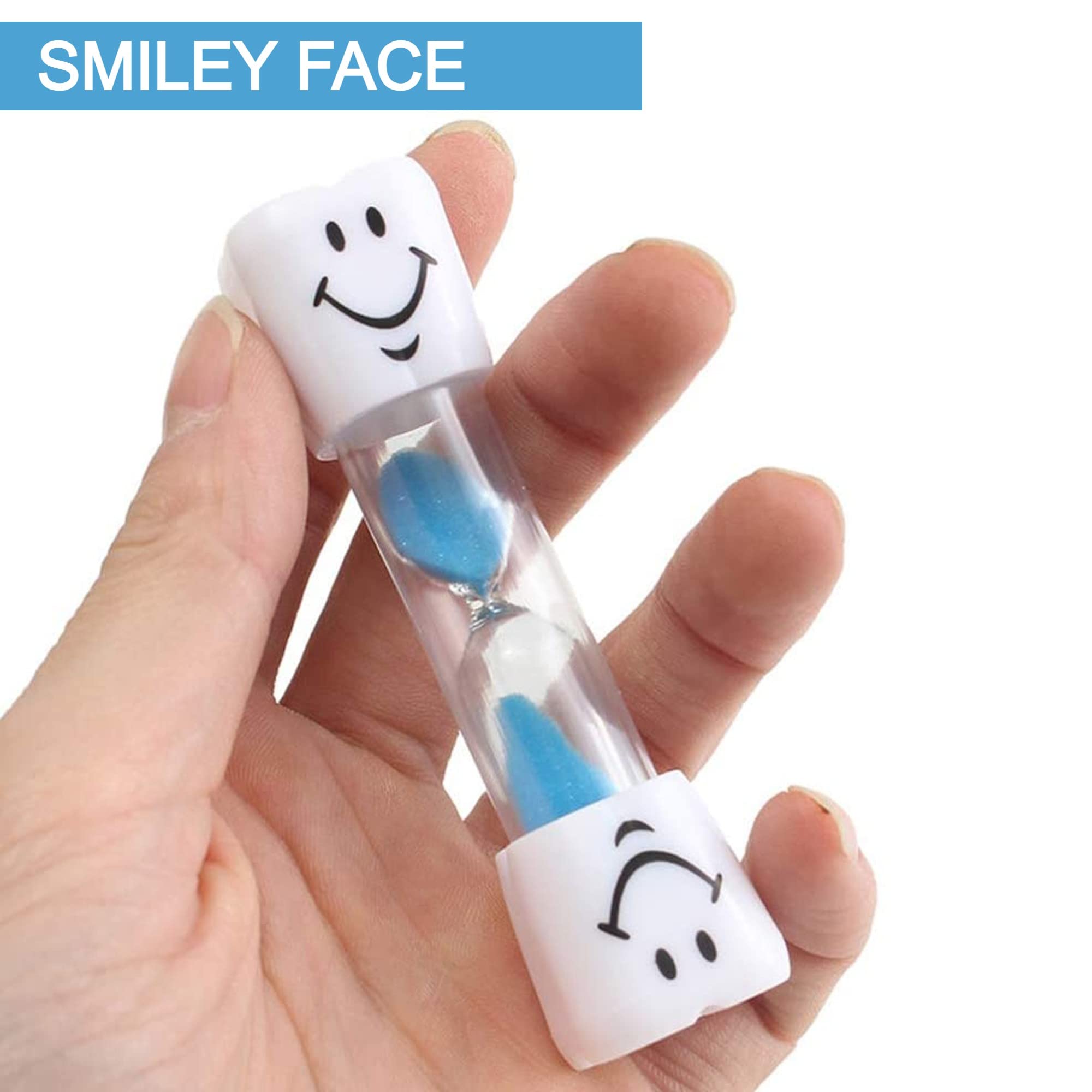 3-Piece Tooth Brushing Sand Timer Set for Kids - 2-Minute Dental Timer in Blue, Green & Red | Fun Oral Hygiene Tool for Healthy Teeth | Perfect for Bathroom, Travel & Montessori Learning