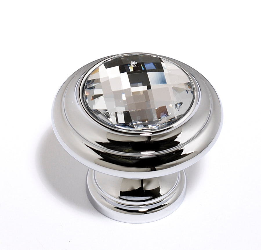 Alno C211 CLR 1 1/4 Inch Crystal Cabinet Knob - Elegant Hardware for Kitchen Cabinets, Dressers & Furniture (Set of 1) - Perfect for Home Renovation and DIY Projects