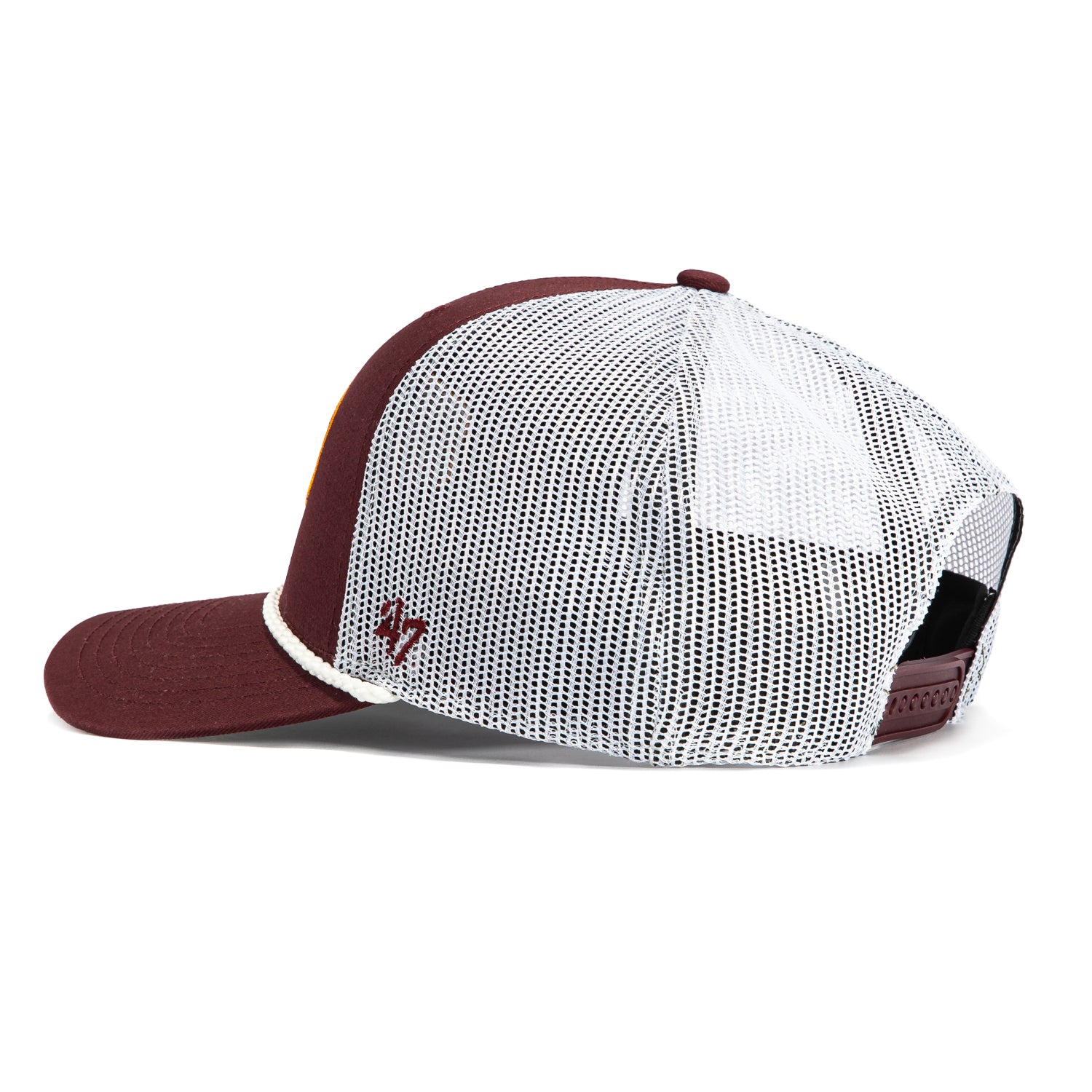 47 Brand Arizona State Sun Devils Ace Out Snapback Trucker Hat - Maroon & White - Perfect for College Football Games, Tailgating & Fan Apparel