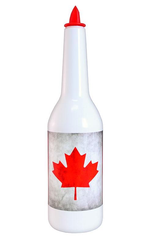 Canada Flag Kolorcoat™ Insulated Water Bottle 750ml - Stainless Steel Vacuum Flask for Outdoor, Hiking, Camping & Office Use