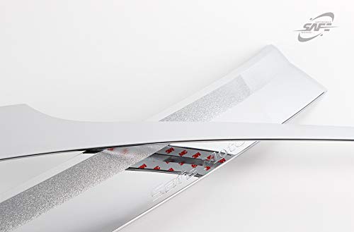 2013-2018 Hyundai Santa Fe Sport Chrome Hood Guard - 3 Piece Bonnet Protector for Enhanced Vehicle Protection | Perfect for Off-Roading, Highway Driving & Car Shows
