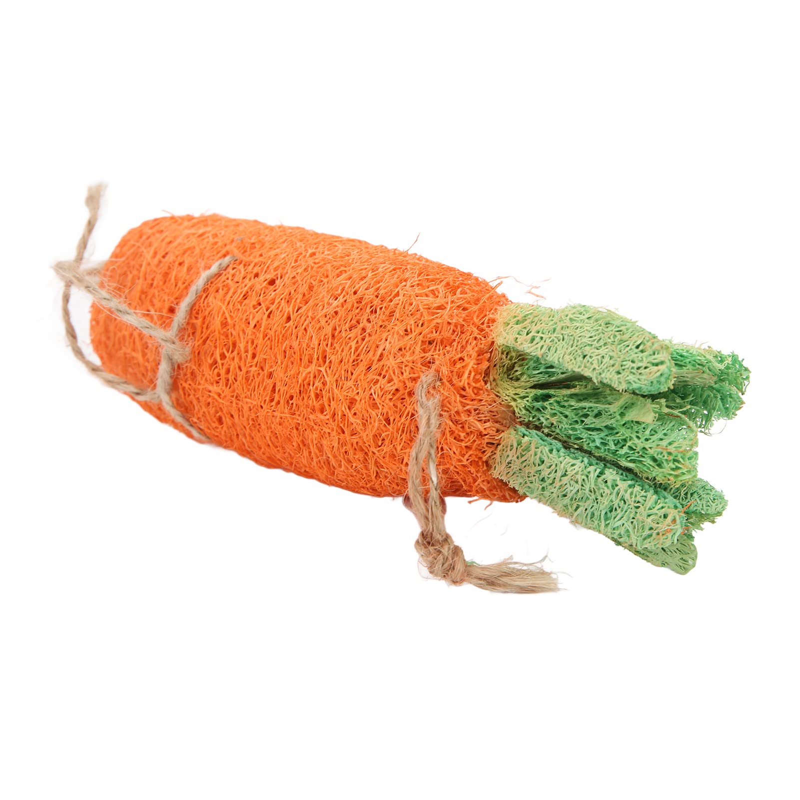 Natural Loofah Rabbit Chew Toys for Small Animals - 2 Pack Dental Treats for Teeth Grinding - Perfect for Bunnies, Guinea Pigs & Hamsters - Promotes Healthy Teeth & Stress Relief