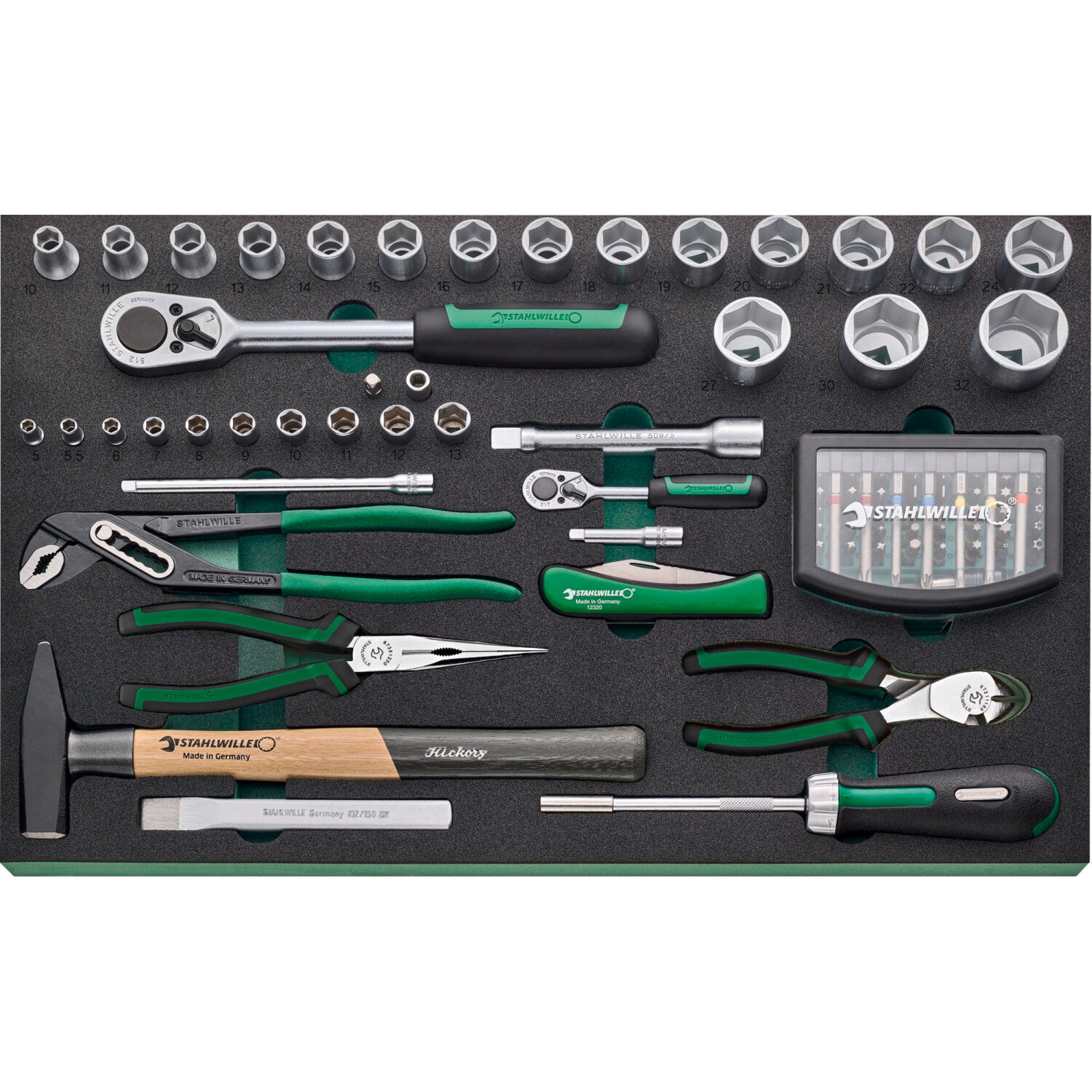 Stahlwille 97830254 Professional Tool Set - High-Quality Assorted Hand Tools for Mechanics & DIY Projects | Perfect for Automotive Repair, Home Improvement & Workshop Use