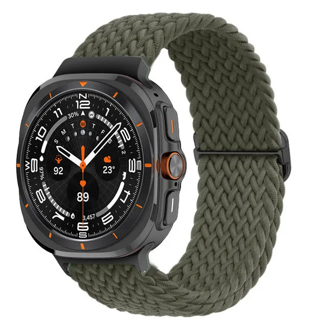 Braided Nylon Loop Strap for Samsung Galaxy Watch Ultra - Durable & Comfortable Replacement Band for Outdoor Sports & Daily Wear