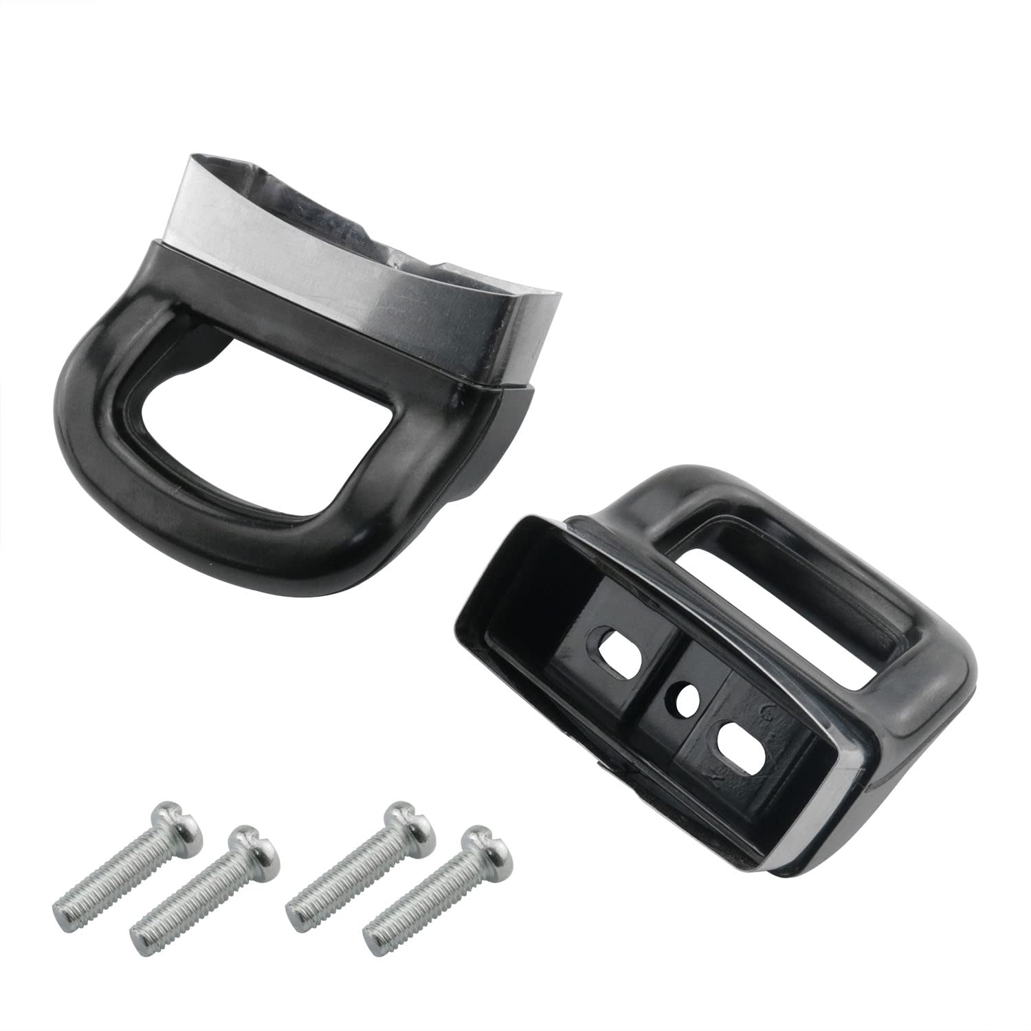 **2-Pack Pan Side Handle Replacement – DGHAOP Pressure Cooker, Steamer & Sauce Pot Short Grip Knob Cover with 3 Mounting Holes & Screws – Durable for Cooking, Canning & Kitchen Use**