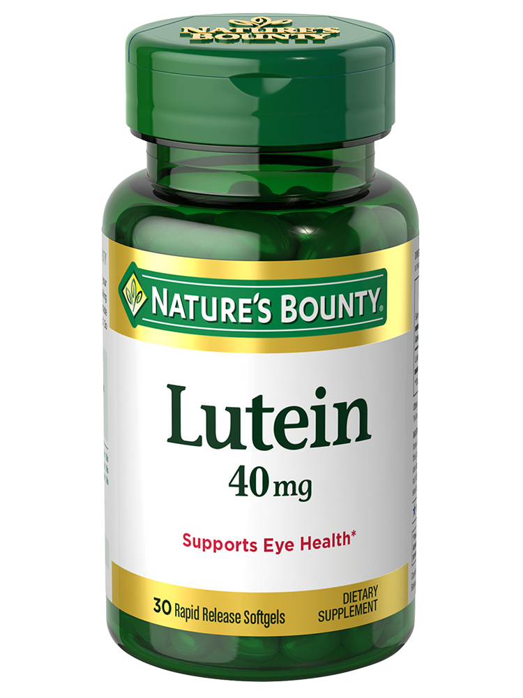 Nature’s Bounty Lutein 40mg Rapid Release Softgels - 30 Count | Eye Health Supplement for Adults | Supports Vision & Macular Health - Perfect for Daily Use & Screen Time Protection