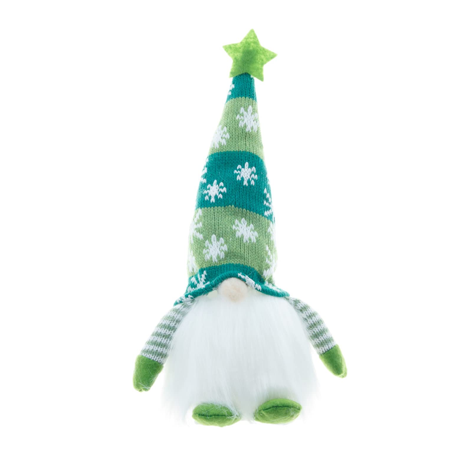 Handmade LED Light-Up Gnome Plush Doll Christmas Ornaments - Red Sitting Gnome Decor for Coffee Bar, Home, and Holiday Tree Decorations | Perfect for Christmas Gifts, Festive Home Decor, and Cozy Coffee Shop Ambiance