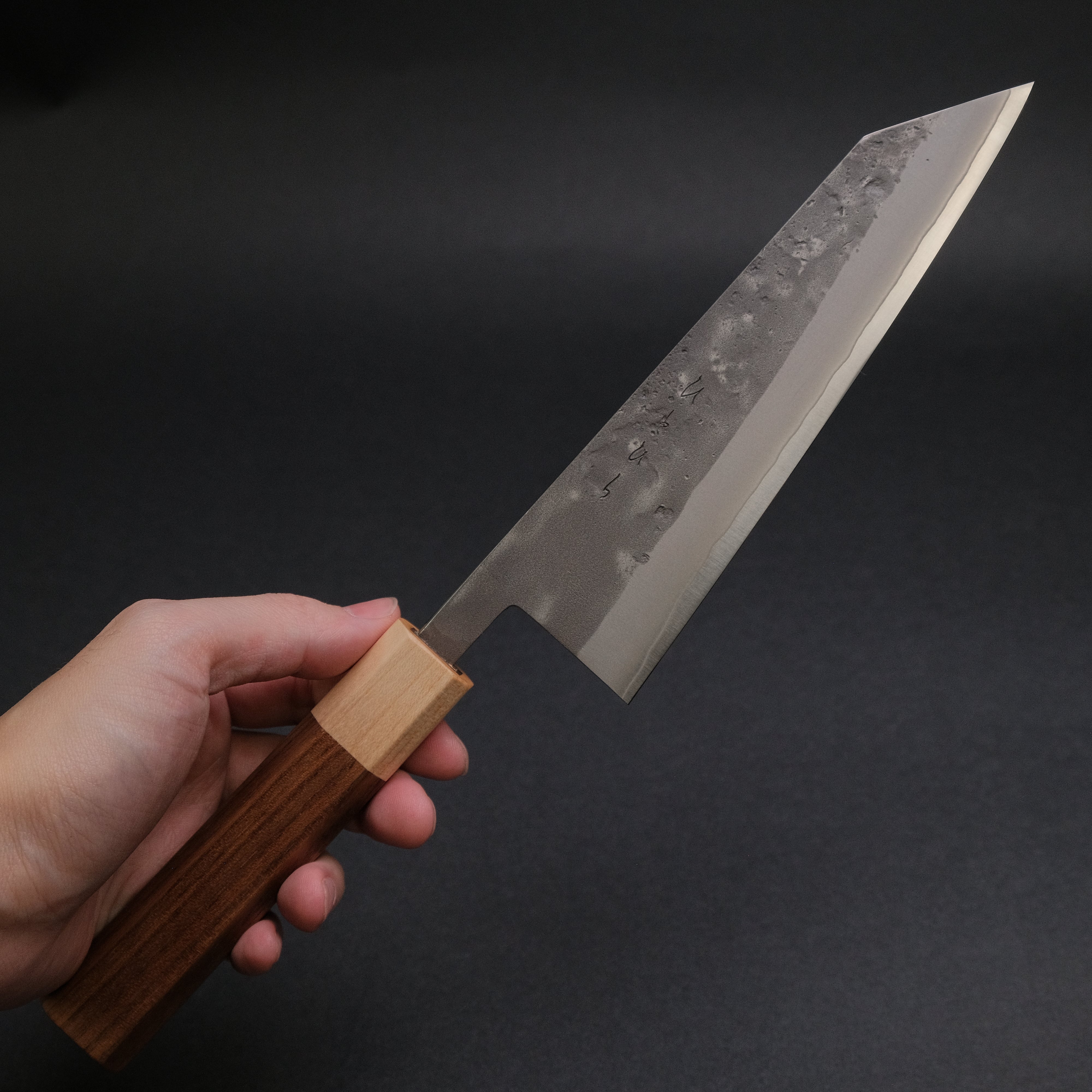 Hitohira TD SLD Nashiji Bunka 170mm Japanese Chef Knife with Walnut Handle - Perfect for Sushi, Vegetables & Precision Cutting