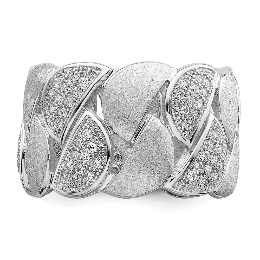 925 Sterling Silver Cubic Zirconia Brilliant Embers Ring for Women - Elegant Fine Jewelry Gift for Her, Perfect for Anniversary, Birthday, Valentine's Day & Special Occasions
