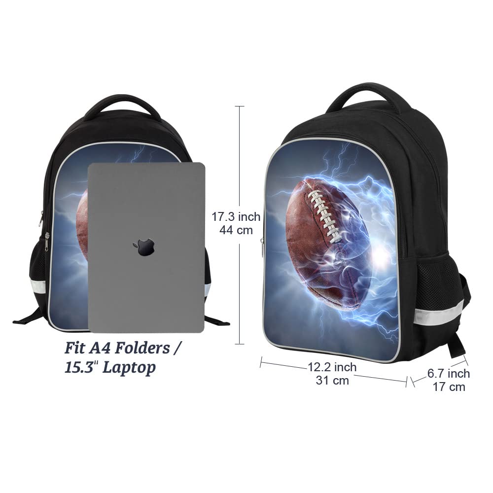 3D Printed Luminous School Backpack for Kids - Large Capacity Lightweight Bookbag for Students | Perfect for School, Travel & Outdoor Activities