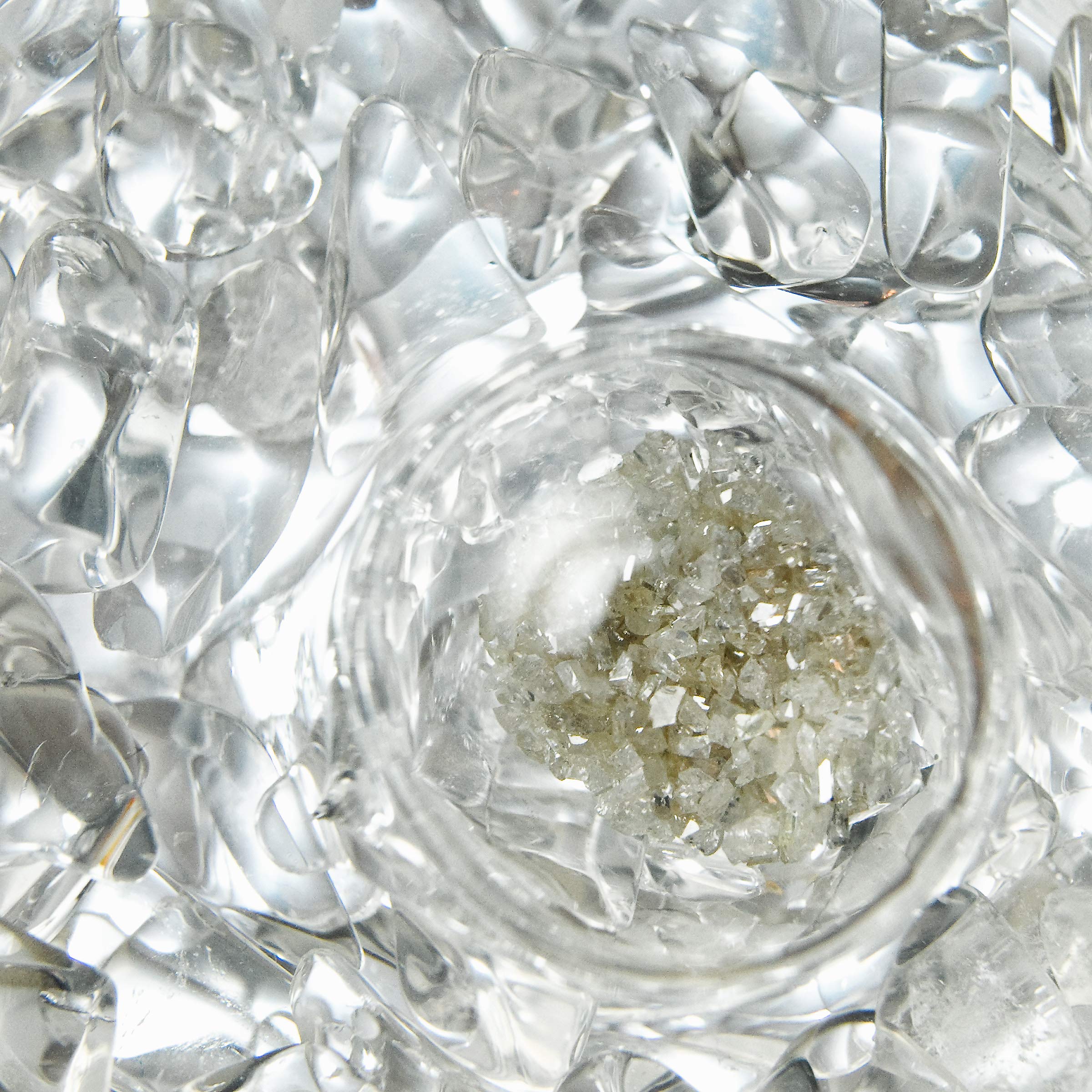 VitaJuwel GemPod DIAMONDS | Genuine Diamond Slivers (4ct) & Clear Quartz Crystal Water Bottle Insert - Energizing Infuser for Enhanced Hydration | Perfect for Yoga, Meditation & Wellness Routines