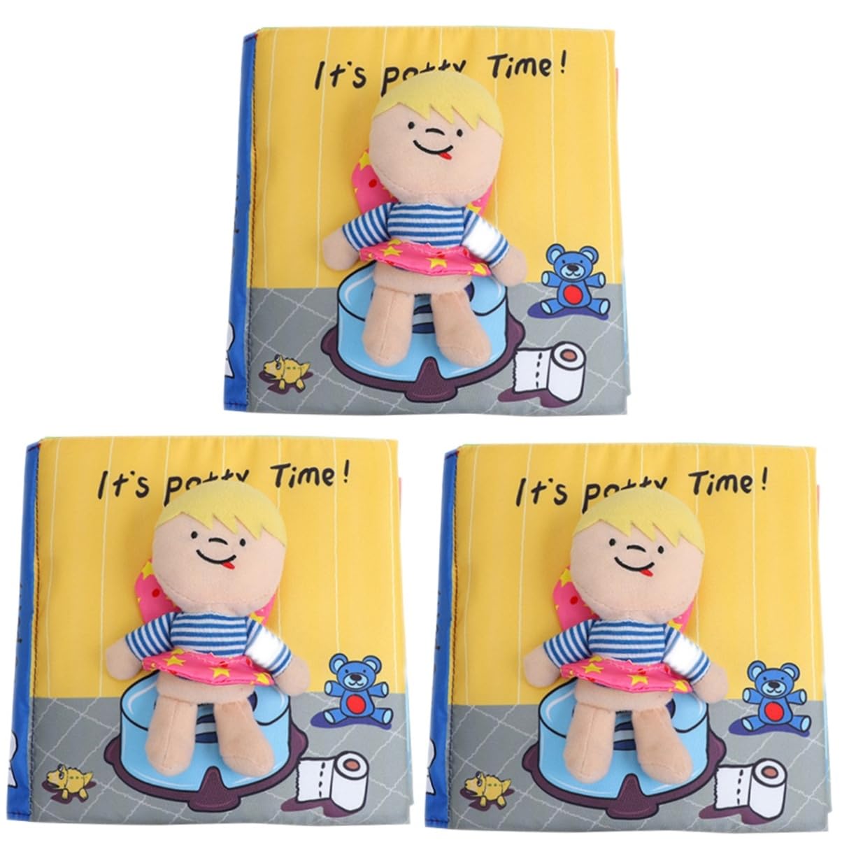 HEMOTON 3-Piece Early Learning Book Toy Set - Educational Developmental Toys for Toddlers & Babies | Perfect for Storytime, Sensory Play & Preschool Learning Activities