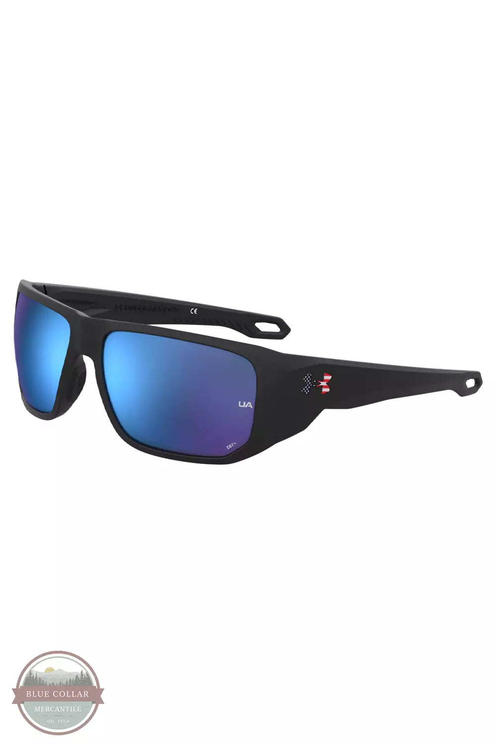 UA Freedom Attack 2 ANSI Safety Sunglasses with Mirror Lens - ANSI Z87.1 Certified Protective Eyewear for Construction, Cycling & Outdoor Sports