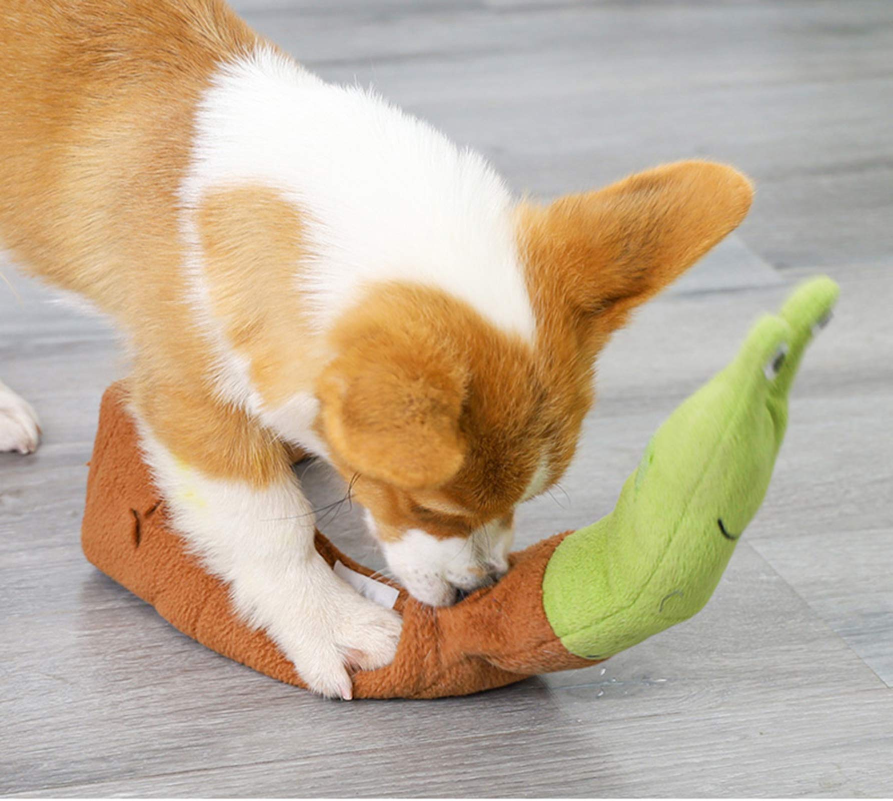 Premium Pet Snail Molar Dog Plush Toys - Interactive Squeaky Chew Toys for Small, Medium & Large Dogs - Stress Relief & IQ Training for Puppies - Perfect for Indoor Play, Outdoor Training & Anxiety Relief