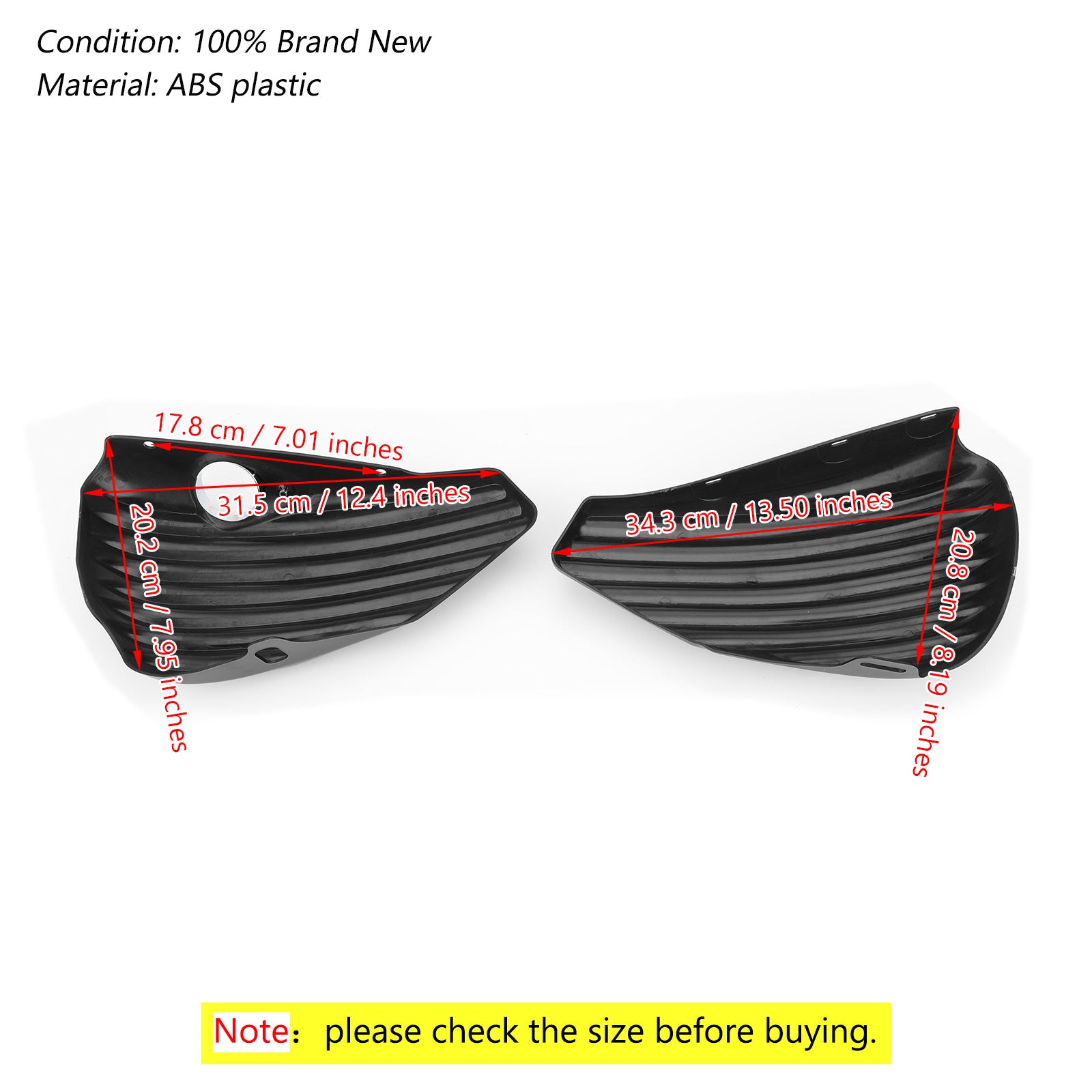 1 Pair Replacement Battery Side Cover for Harley Davidson Sportster 2004-2013 XL883 XL1200 (883cc & 1200cc Models) - Durable Motorcycle Accessories for Road Trips & Custom Bike Builds