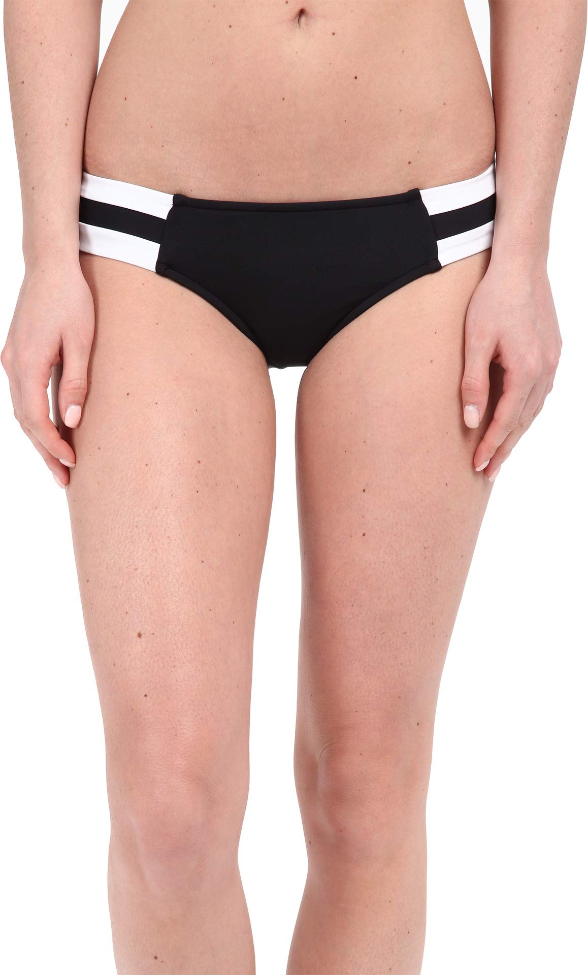 Seafolly Women's Block Party Spliced Hipster Full Coverage Bikini Bottom Swimsuit - High Waisted Swimwear for Beach, Pool & Vacation