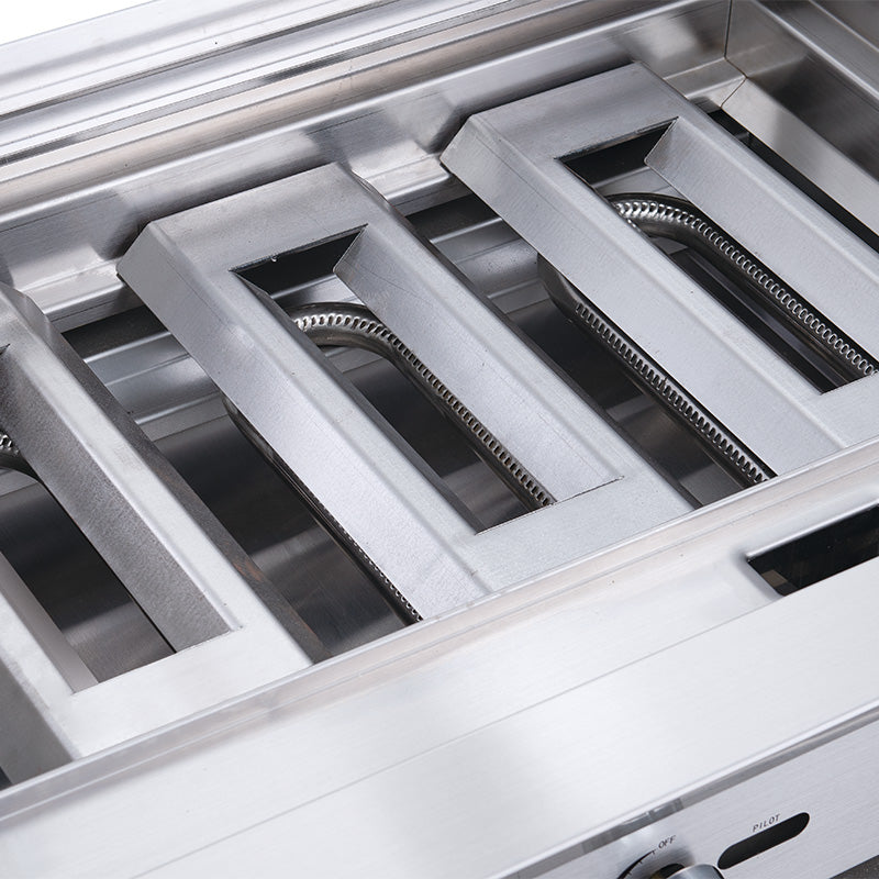 Dukers DCCB24 24-Inch Commercial Countertop Charbroiler - Perfect for Restaurants, Food Trucks & Outdoor Grilling