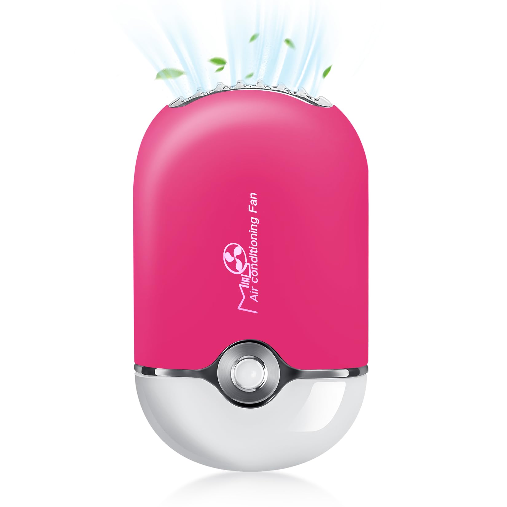 Rechargeable USB-C Mini Lash Fan for Eyelash Extensions - Portable Handheld Air Cooling Blower with Built-in Sponge for Professional & Home Use (Red) | Perfect for Salon, DIY Lash Artists & Travel