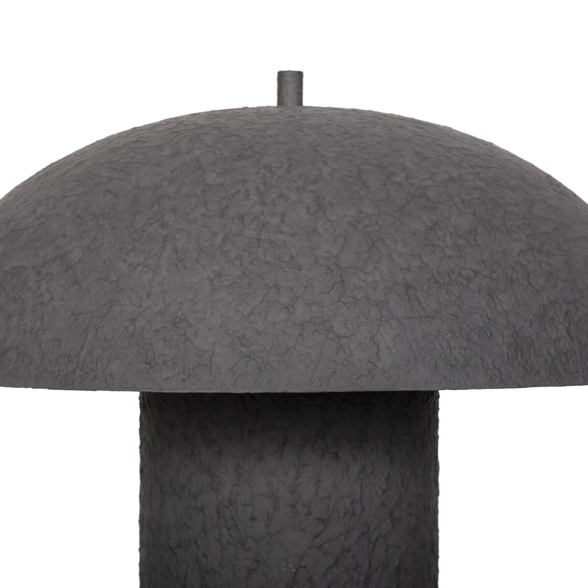 Abbott Table Lamp - Matte Black Plaster Finish Modern Bedside Lighting for Bedroom, Living Room & Office - Perfect for Reading, Working & Relaxing