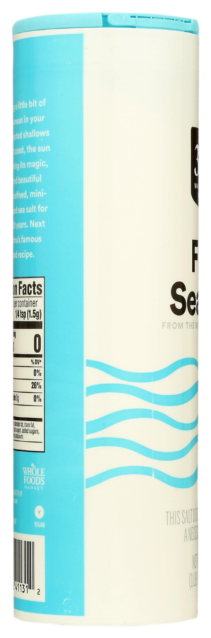 Whole Foods Sea Salt Crystals, 26.5oz - Premium Cooking & Seasoning
