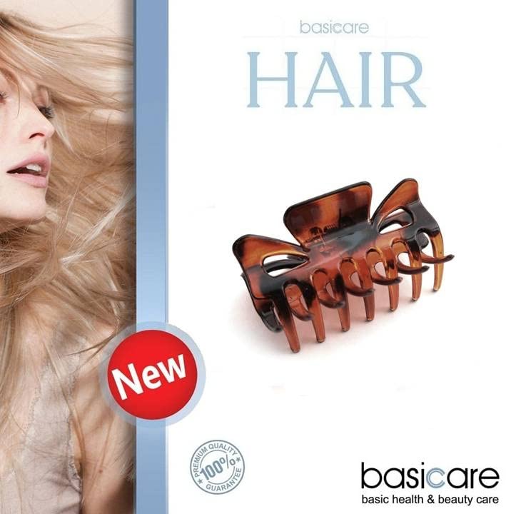 Basicare Non-Slip Butterfly Claw Clip for Women & Girls - Strong Hold Hair Clip for Thick & Thin Hair - Stylish Medium Shell Hair Accessory - Perfect for Work, School & Everyday Hairstyles
