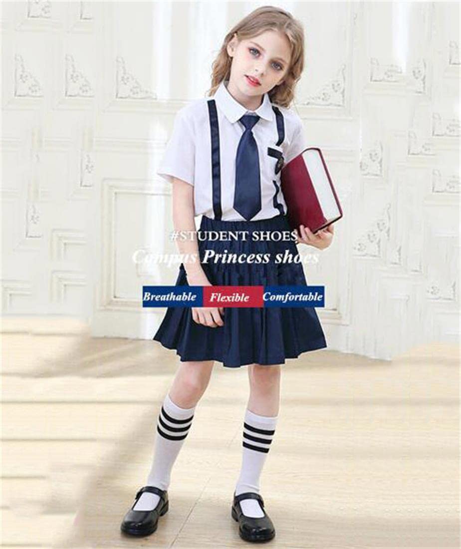 Girls Flat Oxfords School Uniform Shoes - Comfortable Dress Shoes for Girls, Mary Jane Style for School, Church & Formal Occasions